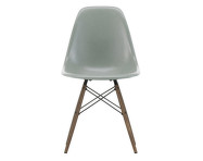Židle Eames Fiberglass DSW, sea foam green/dark maple