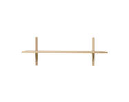 Police Sector Shelf L/S, natural oak/brass