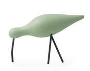 Dřevěný ptáček Shorebird Large, dusty green / black