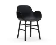 Židle Form s područkami Black Oak, black
