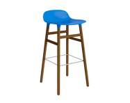 Barová židle Form 75 cm Walnut, bright blue