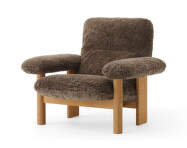 Křeslo Brasilia Lounge Chair, Sheepskin root/natural oak