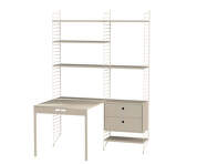 Policová sestava String Workspace E, beige
