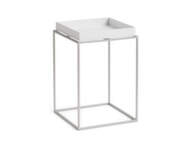 Stolek Tray Table 30x30 High, white / silicone coated steel