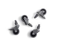 Kolečka Colour Crate Large set 4 ks, grey