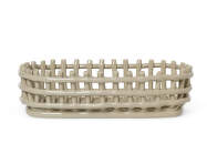 Organizér Ceramic Basket Oval, cashmere