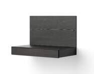 Nástěnný stolek Tana, black stained oak