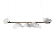 Závěsné svítidlo Florii 5, dark bronze/white