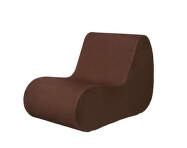 Outdoorové křeslo (středový modul) Rouli, chestnut brown