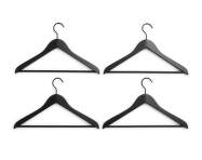 Ramínka Smooth Slim with Bar set 4ks, black