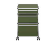 Zásuvkový kontejner na kolečkách USM Haller M63, olive green