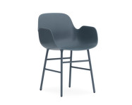 Židle Form s područkami Steel, blue