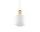 Závěsná lampa Amp Small, white / brass