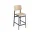 Barová židle Loft 65 cm, black/oak