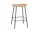 Barová stolička Fiber Stool 65cm Tube Base, ochre