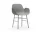 Židle Form s područkami Chrome, grey