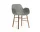 Židle Form s područkami Walnut, grey
