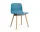 Židle AAC 12 Lacquered Solid Oak, azure blue
