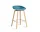 Barová stolička AAS 32 Low Lacquered Oak Veneer, azure blue