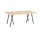 Pracovní stůl Loop Stand Table 180, oak/deep blue