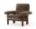 Křeslo Brasilia Lounge Chair, Sheepskin root/dark stained oak
