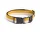 Obojek pro psa Dogs Collar Flat M/L, off-white/ochre