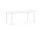 Stůl Annex Overhang 240x90, cream white/white laminate