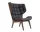 Křeslo Mammoth, dark smoked oak / Dunes Leather - Anthracite 21003
