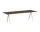 Jídelní stůl Pyramid Table 02, 250 x 85 x 74 cm, beige powder coated steel / smoked solid oak