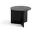 Stolek Slit Wood round, black