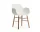 Židle Form s područkami Walnut, white
