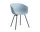 Židle AAC 26 Black Powder Coated Steel, slate blue