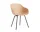 Židle AAC 226 Black Powder Coated Steel, pale peach