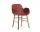 Židle Form s područkami Walnut, red