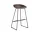 Barová stolička AAS 38 High Black Powder Coated Steel, raisin