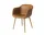 Židle Fiber Armchair Wood Base, cognac/oak