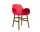 Židle Form s područkami Walnut, bright red