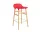 Barová židle Form 65 cm Oak, bright red