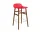 Barová židle Form 65 cm Walnut, bright red