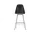 Barová židle Eames Plastic Low, deep black/chrome