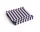 Ubrousky Pattern Lunch 20ks, light pink and dark blue pillar stripe