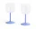 Sklenice na víno Tint 2 ks, clear and jade light blue