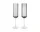 Sklenice na šampaňské Ripple Flutes set 2 ks, smoked grey