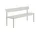 Lavice Linear Steel Bench s opěrkou 170 cm, grey