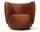 Lounge chair Rico, Rich Velvet rust