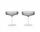Skleničky Ripple Champagne Saucer set 2ks, smoked grey