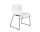 Židle AAC 08, Black Powder Coated Steel /  White