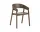 Židle Cover Armchair, stained dark brown