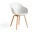 Židle AAC 222 Lacquered Oak Veneer, white