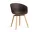 Židle AAC 22 Lacquered Oak Veneer, raisin